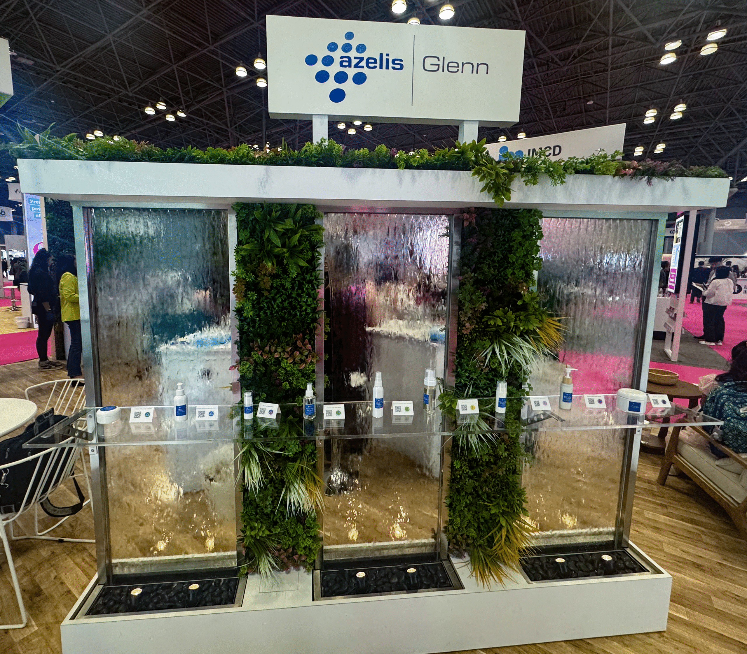waterfall booth